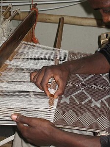 Echarpe artisanale Addis Abeba Mauve