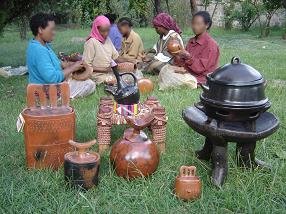 Poteries artisanales éthiopiennes