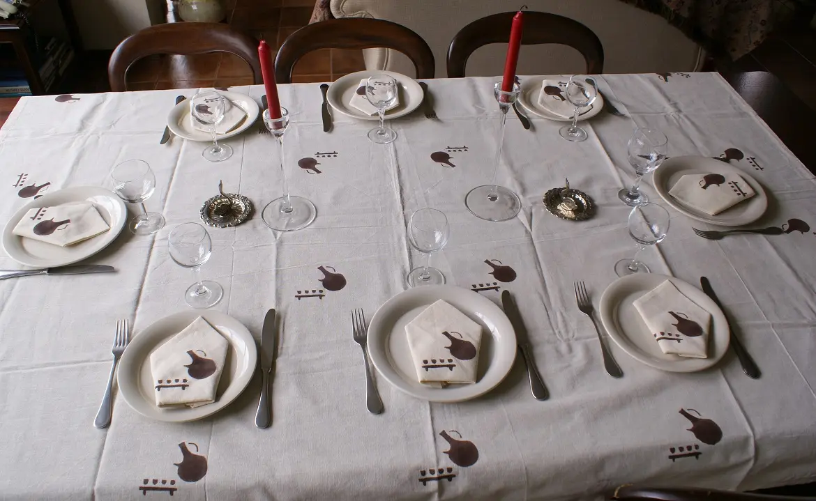 Nappe Jebena en coton éthiopien filé à la main et tissées à la main