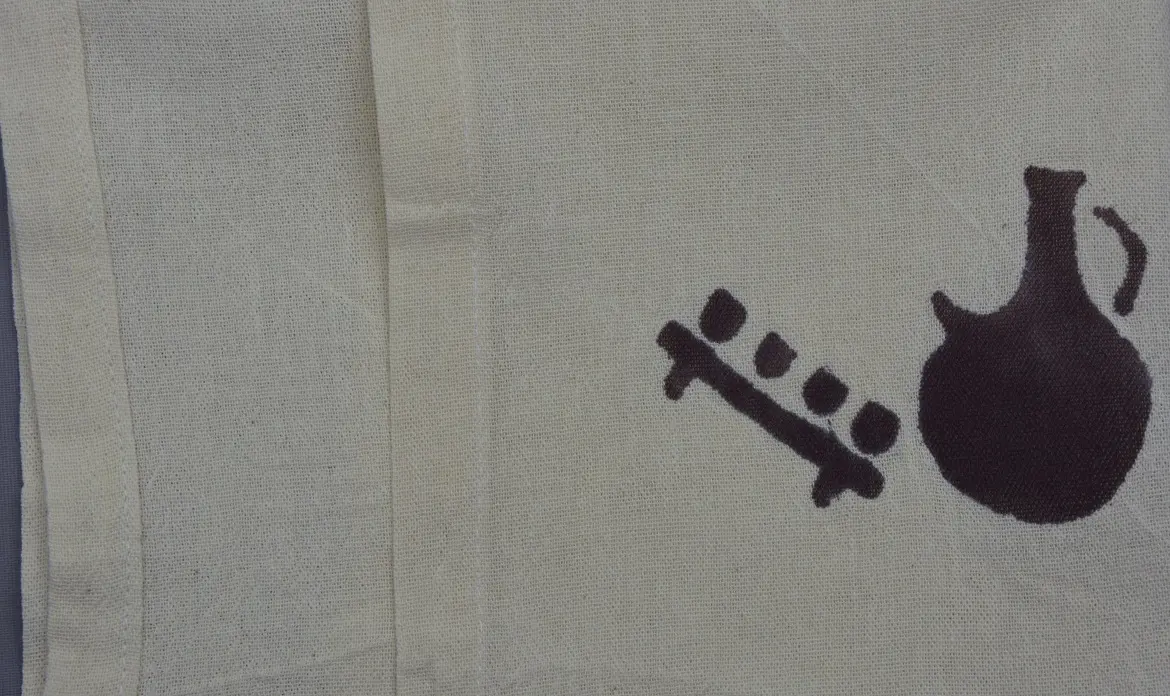 Nappe Jebena en coton éthiopien filé à la main et tissées à la main