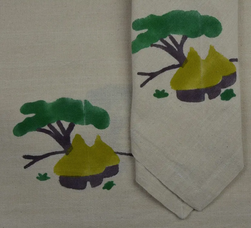 Nappe Toukoul coton éthiopien filé à la main et tissées à la main