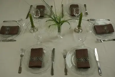 Serviettes de table équitables en coton éthiopien