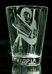 Verre à liqueur gravé éthiopien