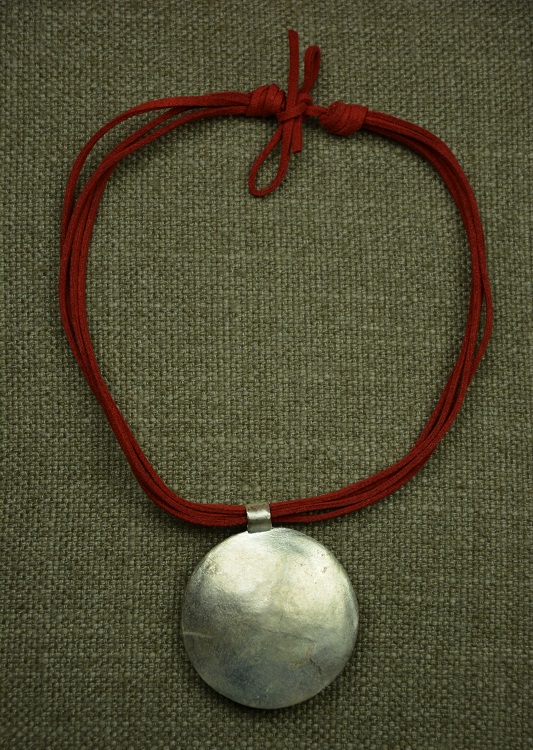 Collier plaqué argent  fait à la main