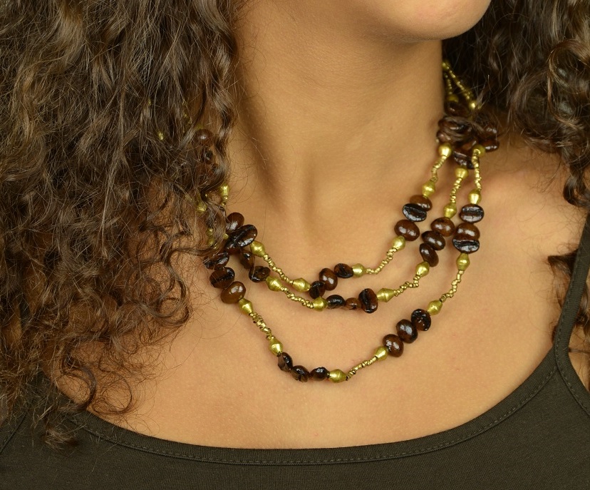 Collier éthiopien en laiton fait à la main