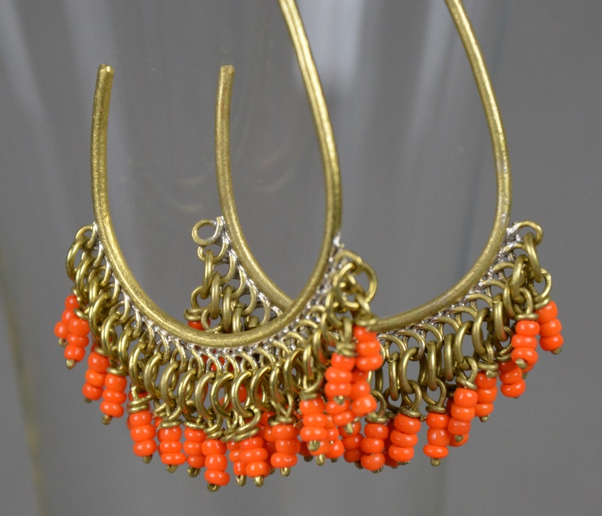 Boucles d'oreilles ethiopiennes faites à la main