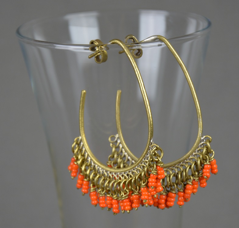 Boucles d'oreilles ethiopiennes faites à la main