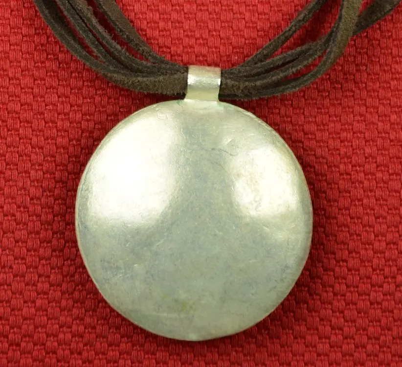 collier éthiopien Abyssinia Café Busqué entièrement fait à la main en matériaux recyclés plaqués argent