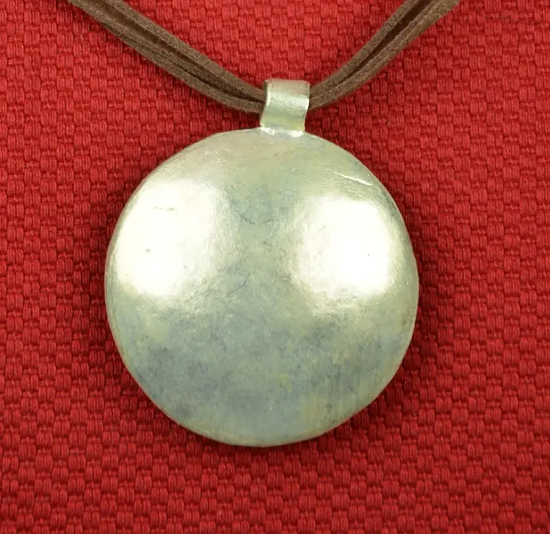 collier éthiopien Abyssinia Chocolat Busqué entièrement fait à la main en matériaux recyclés plaqués argent