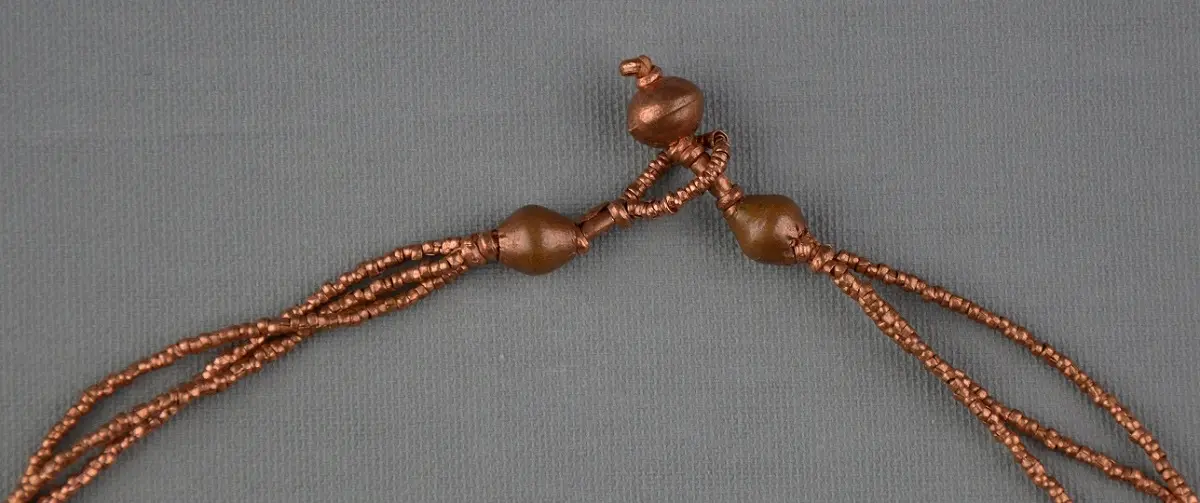 collier éthiopien Goba Cuivré entièrement fait à la main en cuivre recyclé