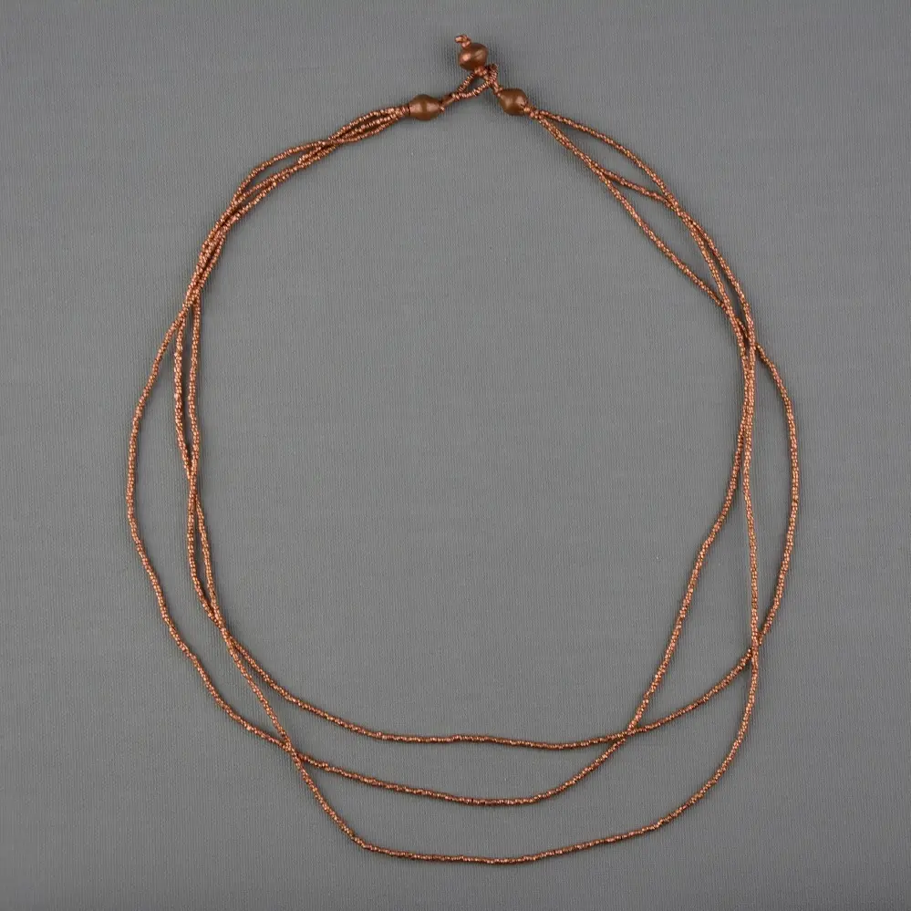 collier éthiopien Goba Cuivré entièrement fait à la main en cuivre recyclé
