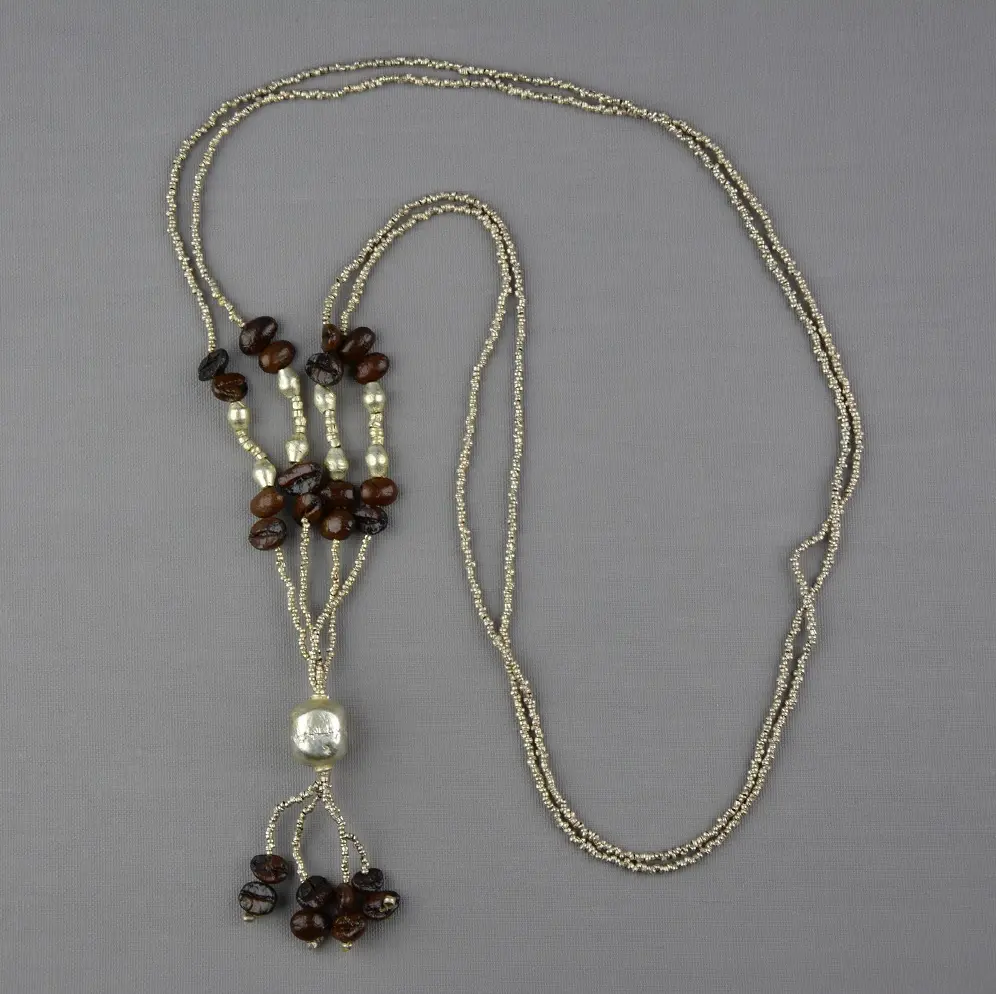 Collier équitable éthiopien Harar Argenté en matériaux recyclés