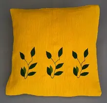 Housses de coussins equitables Rameau Bouton d'Or en coton éthiopien, filé à la main