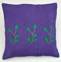 Housses de coussins equitables iris en coton éthiopien, filé à la main
