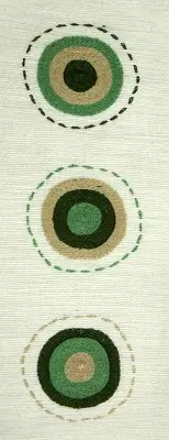 Housse de coussin Sphère Ecru en coton éthiopien filé, tissée et brodée à la main