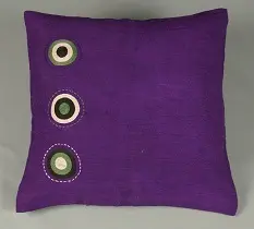 Housses de coussins equitables Sphère Violet en coton éthiopien, filé à la main