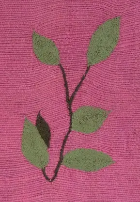 Jeté de canapé, couvre lit Rameau Magenta fait main en coton éthiopien