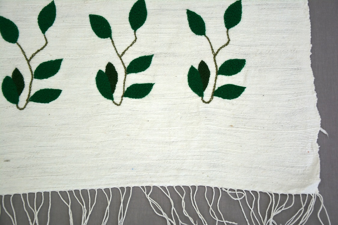 Jeté éthiopien artisanal en coton équitable