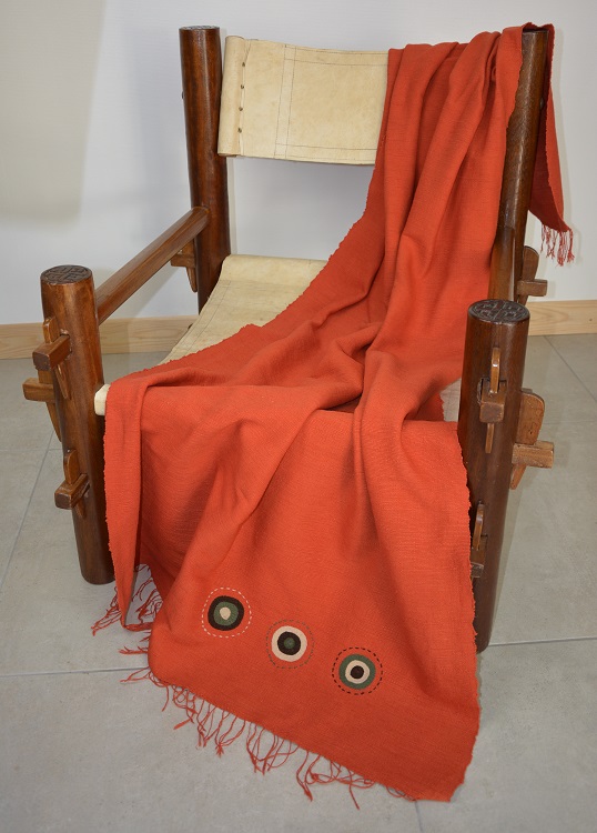 Jeté éthiopien artisanal en coton équitable