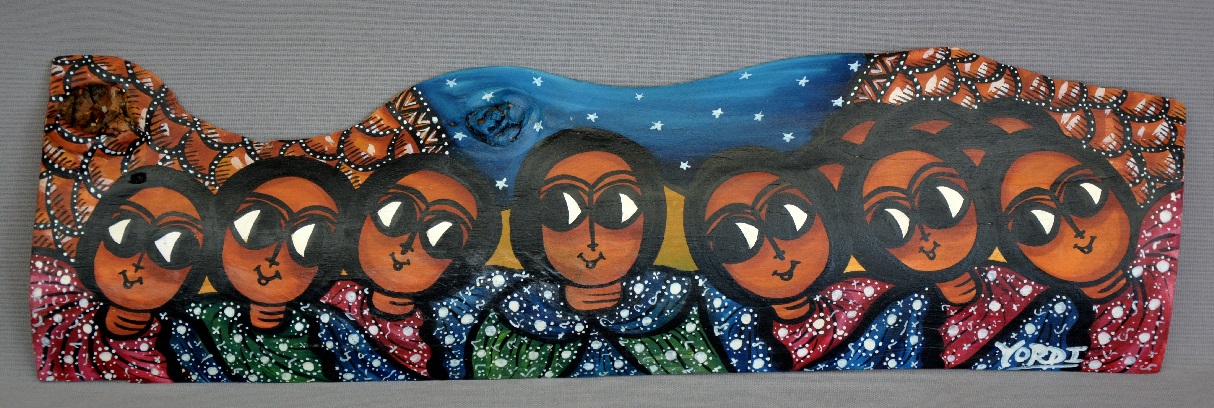 Peinture ethiopienne sur bois