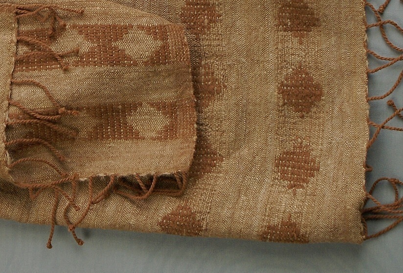 Echarpe artisanale ethiopienne Ethnique Cannelle