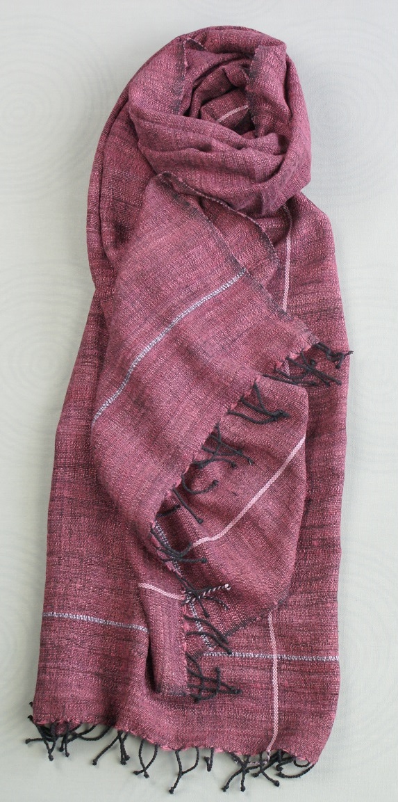 Echarpe equitable ethiopienne Authentique Cerise