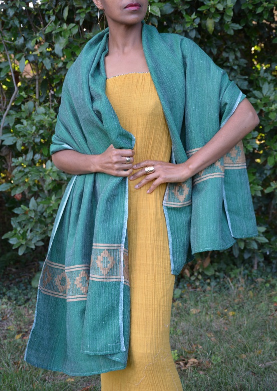 Echarpe equitable en polyester ethiopienne