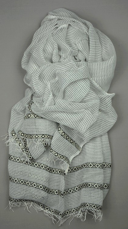 Echarpe éthiopienne en coton éthiopien filé à la main