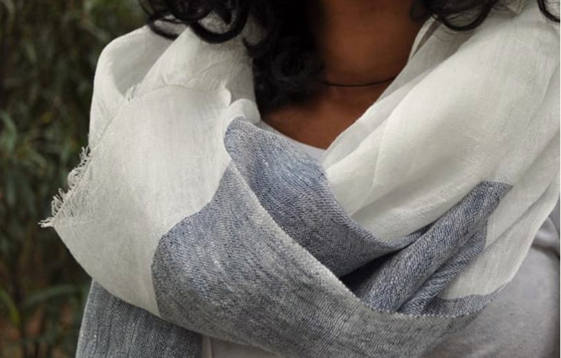 Etole Echarpe Foulard Cheche ethiopienne en lin