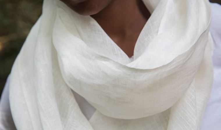 Echarpe ethiopienne en lin