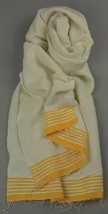 Echarpe artisanale équitable tissée à la main en coton éthiopien