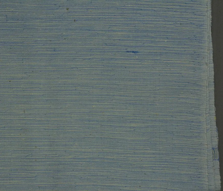 écharpe équitable Bleu Ivoire en coton éthiopien et rayonne tissée à la main