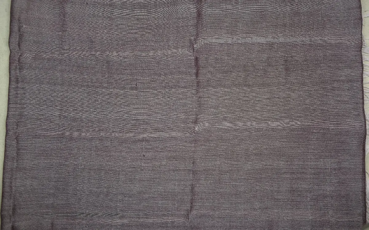 Echarpe éthiopienne Mauve en Rayonne & Polyester tissée à la main