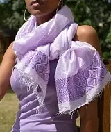 Echarpe éthiopienne Rayonne & Coton: Addis Abeba Collection