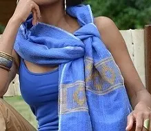 Echarpe artisanale éthiopienne en Polyester