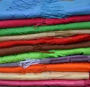 Echarpe artisanale éthiopienne en Rayonne & Polyester