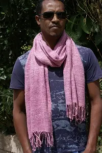 Les Complexe Echarpe artisanale éthiopienne Complexe composée de 100 % soie sauvage bio filée à la main