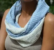 Silk Touch Anneau Echarpe éthiopienne Anneau artisanale en soie et coton
