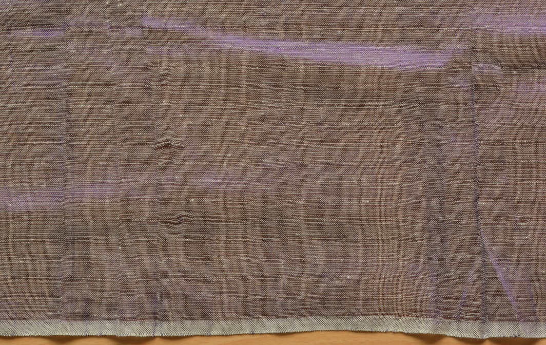 Douce écharpe équitable éthiopienne Violet bleu en coton éthiopien et rayonne.