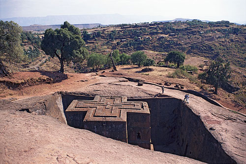 Eglise de Lalibela en Ethiopie