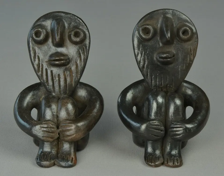 Figurine Falacha Homme en poterie éthiopienne artisanale