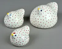 Blanc Pintades couleur en poterie éthiopienne équitable