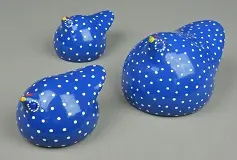 Bleu Pintades couleur en poterie éthiopienne équitable
