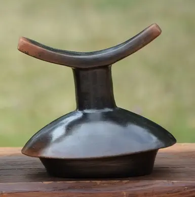 Repose nuque en poterie équitable éthiopienne