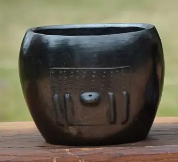 Repose nuque en poterie équitable éthiopienne