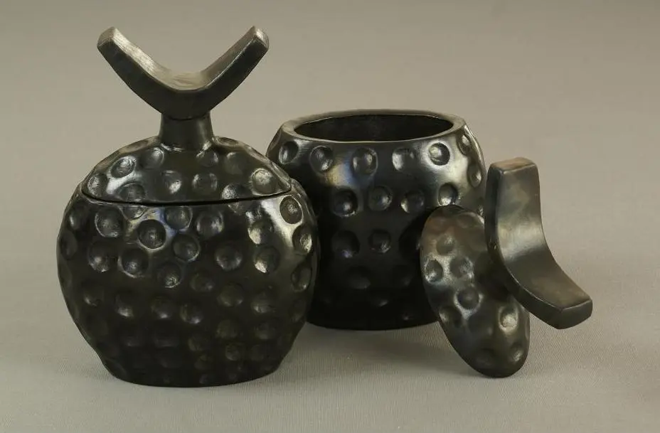 Repose nuque en poterie équitable éthiopienne