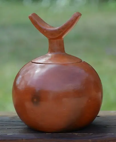 Repose nuque Wabe Shebele en poterie équitable éthiopienne