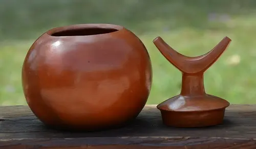 Repose nuque Wabe Shebele en poterie équitable éthiopienne