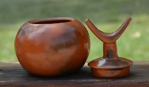 Repose nuque Wabe Shebele en poterie équitable éthiopienne