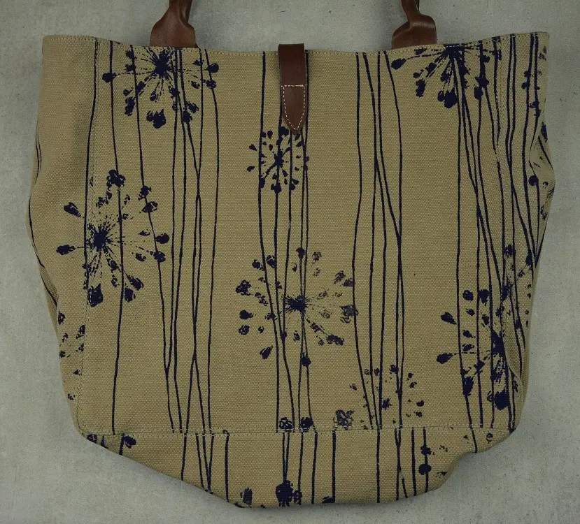 Sac casual Afar Agapentes Chamoix en coton éthiopien bio et cuir de zébu fait à la main
